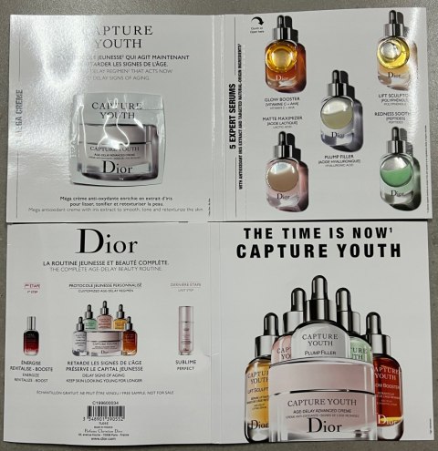 Dior zestaw próbek krem Capture Youth + 5x serum Dior zestaw próbek krem Capture Youth + 5x serum