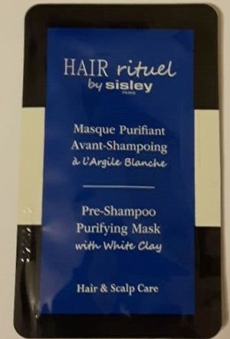 Sisley Hair Rituel Pre-Shampoo Mask maska do włosów z białą glinką 8ml