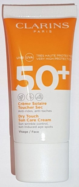 Clarins Dry Touch Sun Care Cream SPF50+ krem do twarzy 30ml