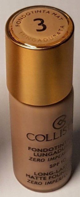 Collistar Long-Lasting Matte 3 SPF10 podkład 10ml