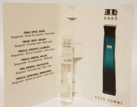 Próbka Annayake Undo Pour Homme EDT M 2ml