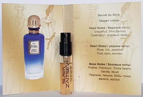 Próbka Slava Zaitsev Secret Du Style Parfum W 1,5ml Próbka Slava Zaitsev Secret Du Style Parfum W 1,5ml