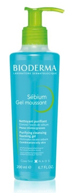 Bioderma Sebium Gel Moussant żel oczyszczający tłusta, mieszana 200ml