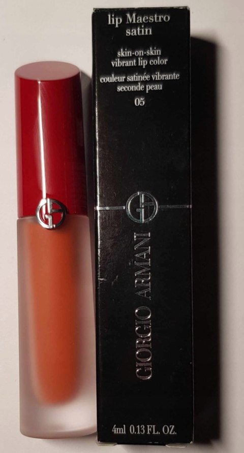 Giorgio Armani Lip Maestro Satin 05 pomadka w płynie 4ml oryginał