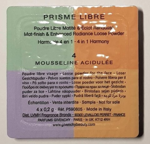 Givenchy Prisme Libre 4 in 1 Radiane Loose Powder 04 puder sypki 4x0,2g min Givenchy Prisme Libre 4 in 1 Radiane Loose Powder 04 puder sypki 4x0,2g min
