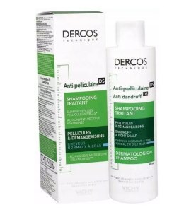 Vichy Dercos szampon przeciwłupieżowy włosy normalne, tłuste 200ml