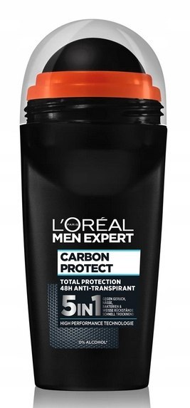 L'Oreal Men Expert Carbon Protect 5w1 antyperspirant roll-on M 50ml L'Oreal Men Expert Carbon Protect 5w1 antyperspirant roll-on M 50ml