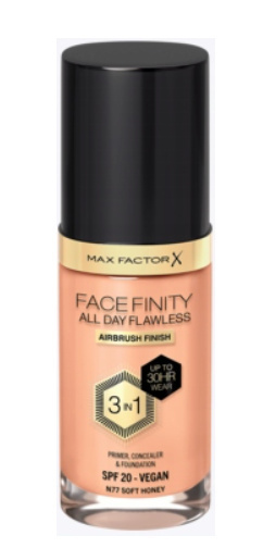 Max Factor Facefinity 30HR Wear All Day 3w1 N77 podkład 30ml Max Factor Facefinity 30HR Wear All Day 3w1 N77 podkład 30ml