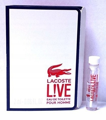 Próbka Lacoste Live Pour Homme EDT M 2ml Próbka Lacoste Live Pour Homme EDT M 2ml