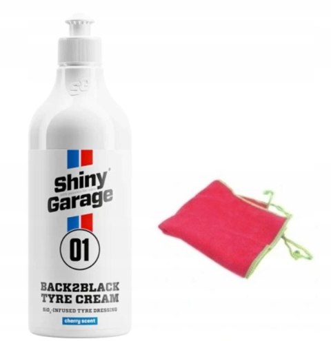 Shiny Garage Back2Black Tyre Cream dressing do opon wiśnia 500ml