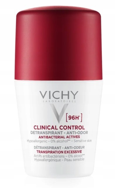 Vichy Clinical Control Detranspirant 96h antyperspirant roll-on 50ml