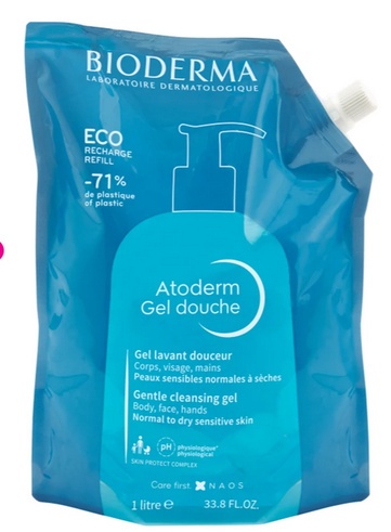 Bioderma Atoderm Gel Douche Eco- Refill żel pod prysznic 1000ml
