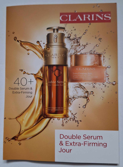 Clarins Double Serum 0,9ml + Extra Firming Jour 2ml zestaw próbek 40+