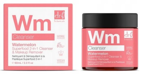 Dr Botanicals Watermelon 2in1 Cleanser&Remover do demakijażu 60ml oryginał Dr Botanicals Watermelon 2in1 Cleanser&Remover do demakijażu 60ml oryginał