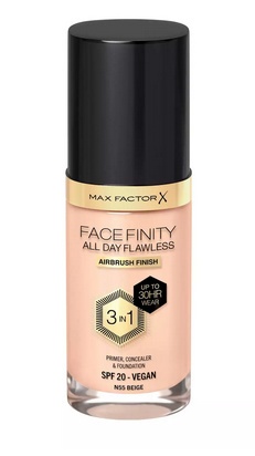 Max Factor Facefinity 30HR Wear All Day 3w1 N55 podkład 30ml