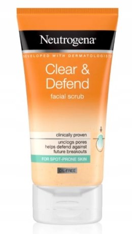 Neutrogena Clear & Defend Facial Scrub peeling do twarzy 150ml
