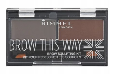 Rimmel Brow This Way 003 Dark Brown paletka do brwi