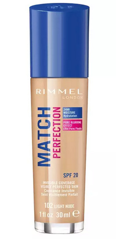 Rimmel Match Perfection podkład 102 Light Nude 30ml