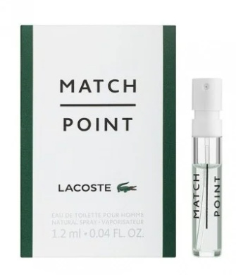 Próbka Lacoste Match Point Pour Homme EDT M 1,2ml Próbka Lacoste Match Point Pour Homme EDT M 1,2ml