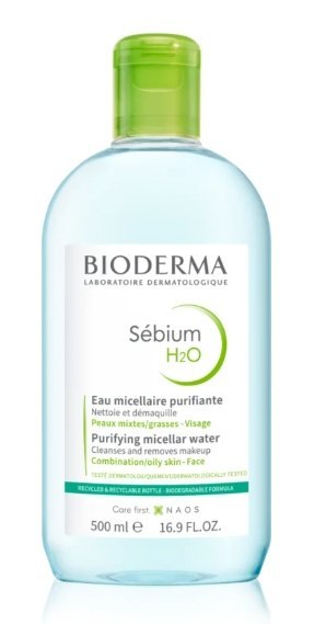 Bioderma Sebium H2O Purifying woda micelarna skóra sucha tłusta 500ml Bioderma Sebium H2O Purifying woda micelarna skóra sucha tłusta 500ml