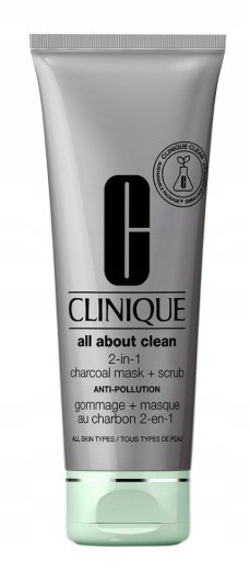 Clinique All About Clean 2-in-1 Charcoal Mask + Scrub maska do twarzy 100ml