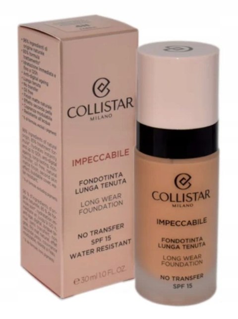 Collistar Impeccabile Long Wear podkład 4N Sabbia 30ml oryginał