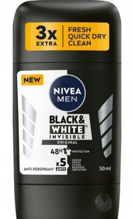 Nivea Men Black&White Invisible Original antyperspirant w sztyfcie W 50ml