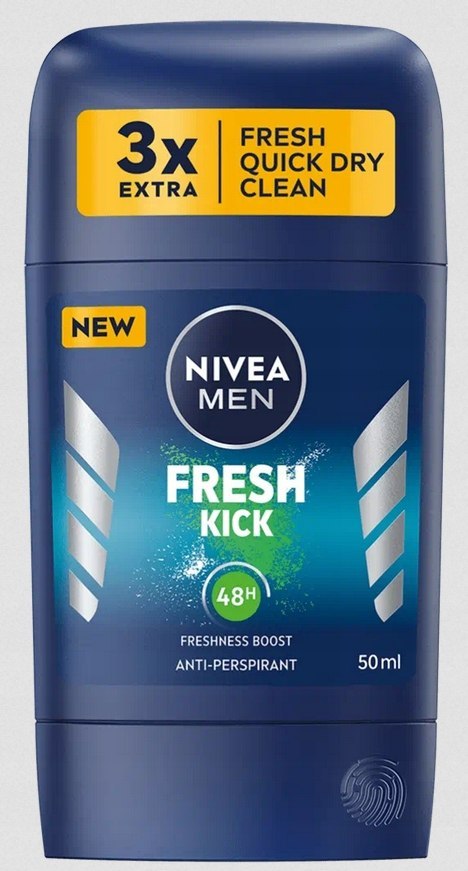 Nivea Men Fresh Kick antyperspirant w sztyfcie W 50ml