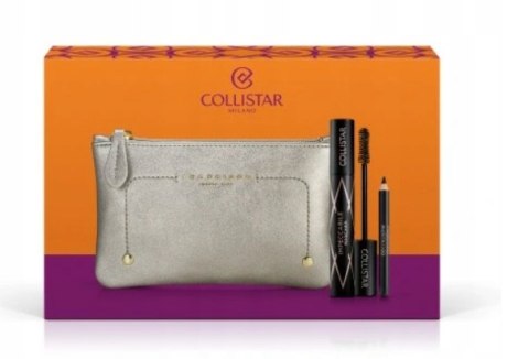 Collistar zestaw Impeccabile Mascara, kredka do oczu, kosmetyczka Collistar zestaw Impeccabile Mascara, kredka do oczu, kosmetyczka