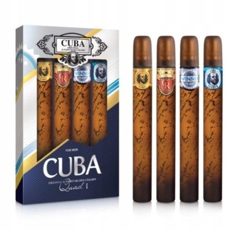 Cuba Quad For Men Gold & Royal & Winner & Shadow EDT 4x35ml zestaw męski