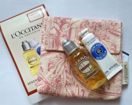 L'occitane Hand Cream 10ml + Amande Shower Oil 35ml Travel Set zestaw