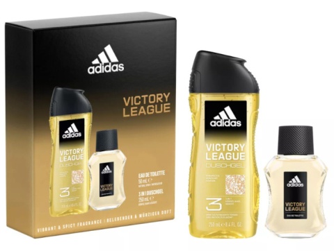 Adidas Victory League żel pod prysznic 250ml + EDT 50ml zestaw męski Adidas Victory League żel pod prysznic 250ml + EDT 50ml zestaw męski