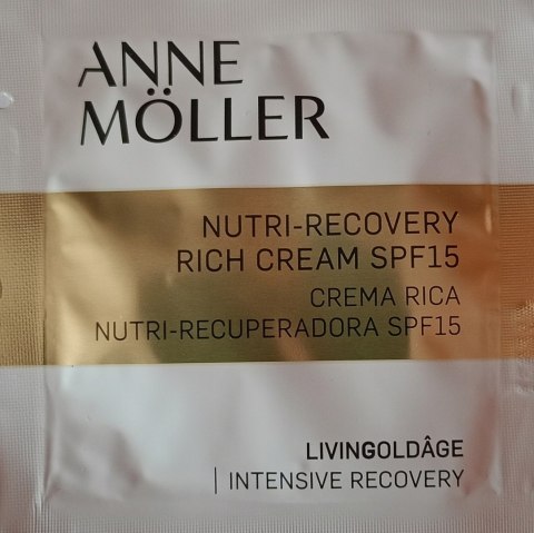 Anne Moller LivinGoldage Nutri-Recovery Rich Cream SPF15 krem na dzień 2ml Anne Moller LivinGoldage Nutri-Recovery Rich Cream SPF15 krem na dzień 2ml