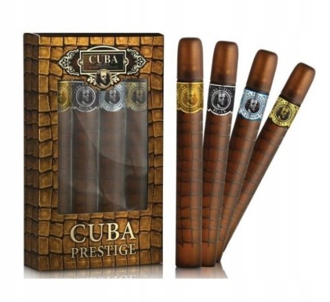 Cuba Prestige Platinum & Legacy & Black & Classic EDT 4x35ml zestaw męski Cuba Prestige Platinum & Legacy & Black & Classic EDT 4x35ml zestaw męski