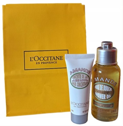 L'Occitane Amande Duo Power olejek pod prysznic+ krem do ciała zestaw L'Occitane Amande Duo Power olejek pod prysznic+ krem do ciała zestaw