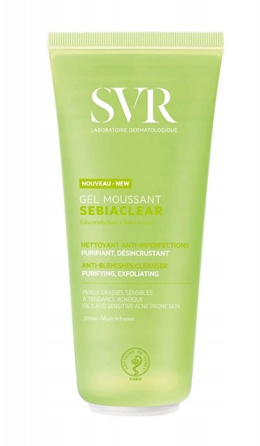 SVR Sebiaclear Gel Moussant żel do mycia twarzy 200ml