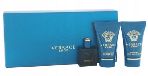 Versace Eros EDT 5ml + S/G + A/S zestaw M Versace Eros EDT 5ml + S/G + A/S zestaw M