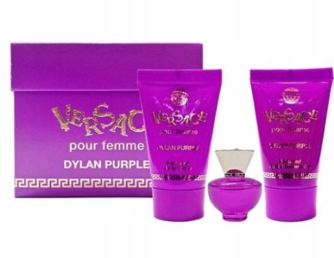 Versace Pour Femme Dylan Purple EDP 5ml + balsam + żel zestaw miniatur Versace Pour Femme Dylan Purple EDP 5ml + balsam + żel zestaw miniatur