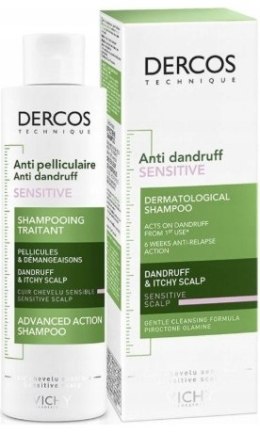 Vichy Dercos Sensitive szampon przeciwłupieżowy wrażliwa skóry głowy 200ml