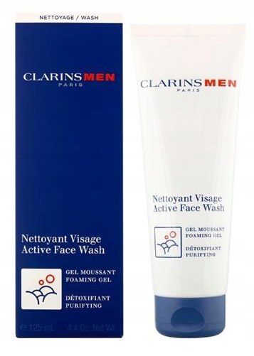Clarins Men Active Face Wash żel-pianka do mycia twarzy 125ml oryginał Clarins Men Active Face Wash żel-pianka do mycia twarzy 125ml oryginał
