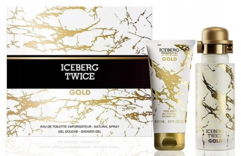 Iceberg Twice Gold EDT 125ml + shower gel S/G 100ml zestaw męski Iceberg Twice Gold EDT 125ml + shower gel S/G 100ml zestaw męski