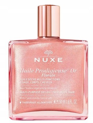 Nuxe Huile Prodigieuse Or Florale olejek włosy ciało z drobinkami 50ml Nuxe Huile Prodigieuse Or Florale olejek włosy ciało z drobinkami 50ml