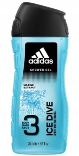 Adidas Ice Dive Refreshing żel pod prysznic dla mężczyzn 250ml