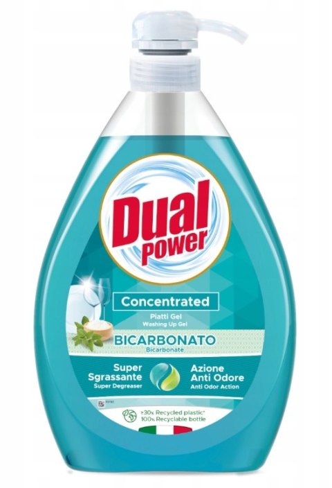 Dual Power Bicarbonate koncentrat żel do mycia naczyń z pompką 1L