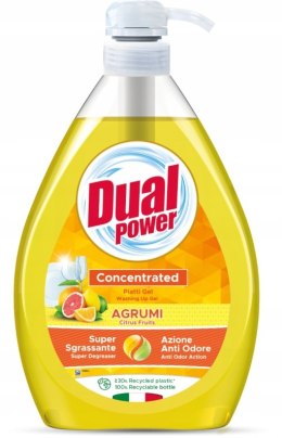 Dual Power Citrus koncentrat żel do mycia naczyń z pompką 1L