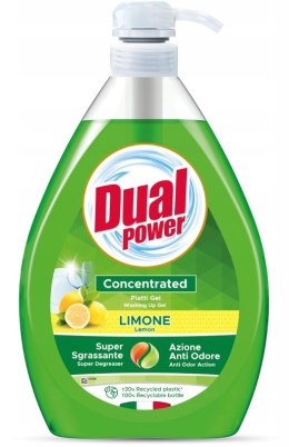 Dual Power Lemon koncentrat żel do mycia naczyń z pompką 1L