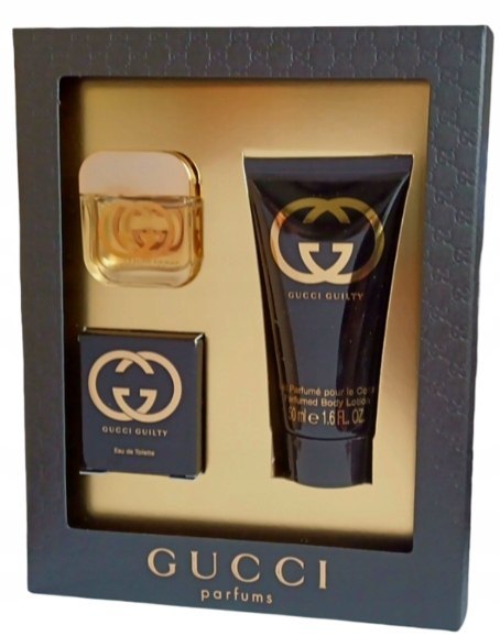 Gucci Guilty Pour Femme EDT 5ml+ balsam do ciała 50ml zestaw damski Gucci Guilty Pour Femme EDT 5ml+ balsam do ciała 50ml zestaw damski