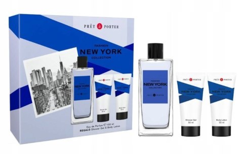 Pret a Porter New York EDP 100ml + żel pod prysznic i balsam 50ml zestaw M