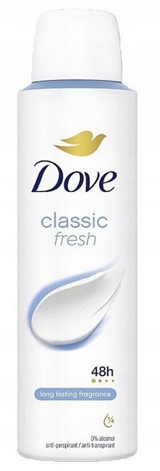 Dove Classic Fresh 48H antyperspirant w sprayu W 150ml