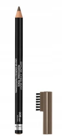 Rimmel Brow This Way 005 Ash Brown kredka do brwi ze szczoteczką 1,4g